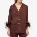 Sleeper - Women's Brown Pyjamas - Party Pajama With Double Feathers - Size M at The Iconic