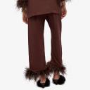 Sleeper - Women's Brown Pyjamas - Party Pajama With Double Feathers - Size M at The Iconic