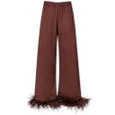 Sleeper - Women's Brown Pyjamas - Party Pajama With Double Feathers - Size M at The Iconic