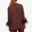 Sleeper - Women's Brown Pyjamas - Party Pajama With Double Feathers - Size M at The Iconic