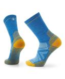 Smartwool Neptune Blue & Yellow Geometric Hike Light Cushion Wool-Blend Crew Socks XL