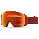Smith 4D Mag Snow Goggle - Terra Flow - ChromaPop Everyday Red Mirror Lens w/ ChromaPop Storm Blue Sensor Mirror Lens | Snow Goggles