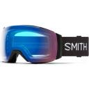 Smith IO Mag Snow Goggle - Black - ChromaPop Sun Red Mirror Lens w/ ChromaPop Storm Yellow Flash Lens | Snow Goggles