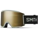 Smith Squad Mag Low Bridge Fit Snow Goggle - Blackout - ChromaPop Sun Black Lens w/ ChromaPop Storm Rose Flash Lens | Snow Goggles