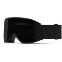 Smith Squad Mag Low Bridge Fit Snow Goggle - Blackout - ChromaPop Sun Black Lens w/ ChromaPop Storm Rose Flash Lens | Snow Goggles