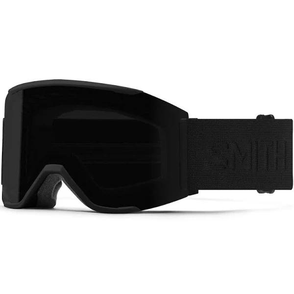 Smith Squad Mag Low Bridge Fit Snow Goggle - Blackout - ChromaPop Sun Black Lens w/ ChromaPop Storm Rose Flash Lens | Snow Goggles