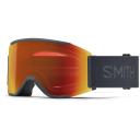 Smith Squad Mag Snow Goggle - Slate - ChromaPop Everyday Red Mirror Lens w/ | Snow Goggles