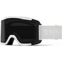Smith Squad S Snow Goggle - White Vapor - ChromaPop Everyday Rose Gold Mirror Lens w/ Clear Lens | Snow Goggles