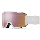 Smith Squad S Snow Goggle - White Vapor - ChromaPop Everyday Rose Gold Mirror Lens w/ Clear Lens | Snow Goggles