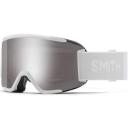 Smith Squad S Snow Goggle - White Vapor - ChromaPop Sun Platinum Mirror Lens w/ Clear Lens | Snow Goggles