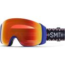 Smith Squad S Snow Goggle - White Vapor - ChromaPop Sun Platinum Mirror Lens w/ Clear Lens | Snow Goggles