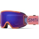 Smith Squad S Snow Goggle - White Vapor - ChromaPop Sun Platinum Mirror Lens w/ Clear Lens | Snow Goggles