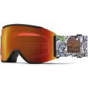 Smith Squad S Snow Goggle - White Vapor - ChromaPop Sun Platinum Mirror Lens w/ Clear Lens | Snow Goggles