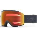 Smith Squad S Snow Goggle - White Vapor - ChromaPop Sun Platinum Mirror Lens w/ Clear Lens | Snow Goggles