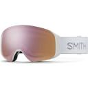 Smith Squad S Snow Goggle - White Vapor - ChromaPop Sun Platinum Mirror Lens w/ Clear Lens | Snow Goggles