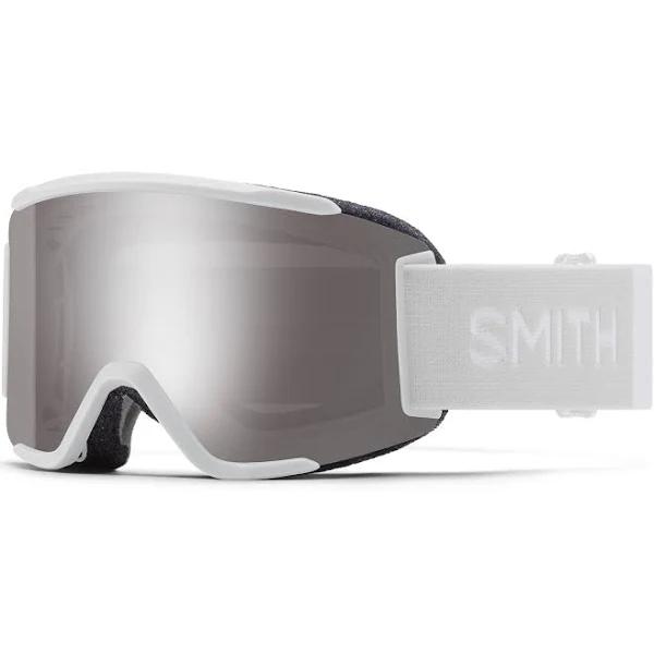 Smith Squad S Snow Goggle - White Vapor - ChromaPop Sun Platinum Mirror Lens w/ Clear Lens | Snow Goggles