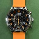 Soft Silicone Watch Band / Strap in Pumpkin Orange w/ Gunmetal Grey Buckle, Width 20mm, Standard Length | Barton