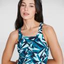 Speedo Hyperboom Allover Medalist Swimsuit - Ture Navy/ Nordic Teal/ Mercurial Blue | Pro Swimwear