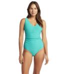 Spinnaker D/DD Cup One Piece | Body Sculpting Swimwear | Aqua | 14 | Sea Level Swim Australia