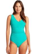 Spinnaker D/DD Cup One Piece | Body Sculpting Swimwear | White | 10 | Sea Level Swim Australia