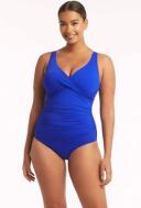Spinnaker D/DD Cup One Piece | Body Sculpting Swimwear | White | 10 | Sea Level Swim Australia