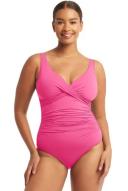 Spinnaker D/DD Cup One Piece | Body Sculpting Swimwear | White | 10 | Sea Level Swim Australia