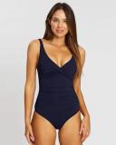 Spinnaker D/DD Cup One Piece | Body Sculpting Swimwear | White | 10 | Sea Level Swim Australia