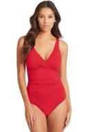 Spinnaker D/DD Cup One Piece | Body Sculpting Swimwear | White | 10 | Sea Level Swim Australia