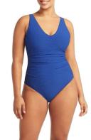 Spinnaker D/DD Cup One Piece | Body Sculpting Swimwear | White | 10 | Sea Level Swim Australia