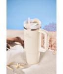 Stanley Adventure Eucalyptus 30oz - Reusable Vacuum Quencher Tumbler with Straw, Leak Resistant Lid, Insulated Cup, Maintains Cold, Heat, and Ice