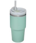 Stanley Quencher H2.0 Flowstate Stainless Steel Vacuum Insulated Tumbler With Lid and Straw For Water, Iced Tea or Coffee, Smoothie and More 20oz -
