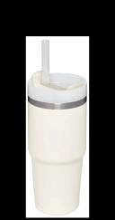 Stanley Quencher H2.0 Flowstate Stainless Steel Vacuum Insulated Tumbler With Lid and Straw For Water, Iced Tea or Coffee, Smoothie and More, Cream,
