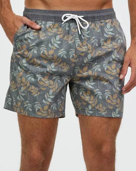 Staple Superior - Men's Grey Boardshorts - Beachside Recycled Swim Shorts - Size 28 at The Iconic