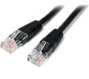 StarTech 1 M Black Cat5e Snagless RJ45 UTP Patch Cable - 1m Patch Cord - Ethernet Patch Cable - RJ45 Male to Male Cat 5e Cable (45PAT1MBK)
