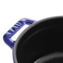 Staub Cast Iron 0.25-qt Mini Round Cocotte - Graphite Grey, Made in France