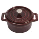 Staub Cast Iron 0.25-qt Mini Round Cocotte - Graphite Grey, Made in France