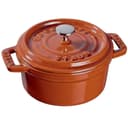 Staub Cast Iron 0.25-qt Mini Round Cocotte - Graphite Grey, Made in France