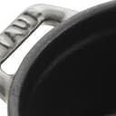 Staub Cast Iron 0.25-qt Mini Round Cocotte - Graphite Grey, Made in France