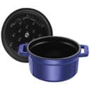 Staub Cast Iron 0.25-qt Mini Round Cocotte - Graphite Grey, Made in France