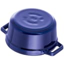 Staub Cast Iron 0.25-qt Mini Round Cocotte - Graphite Grey, Made in France