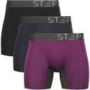 Step One Men's Bamboo Boxer Brief - Breathable Anti Chafe Moisture Wicking Underwear For Men