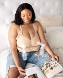 Sublime Busty Hands Free Pumping Bra | Patented All-in-One Pumping & Nursing Bra with EasyClip for F, g, H, I Cup