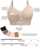Sublime Busty Hands Free Pumping Bra | Patented All-in-One Pumping & Nursing Bra with EasyClip for F, g, H, I Cup