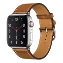 Sunra Leather Band For Apple Watch Series 1-8+SE, Luxury Iwatch Straps, Sunra Brown / 42MM-44MM-45MM-49MM