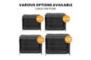 Taily 30" Pet Crate Dog Cage 3 Doors Collapsible Metal Kennel Rabbit Cat Puppy House w/ Tray & Cover