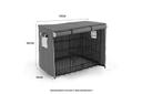 Taily 30" Pet Crate Dog Cage 3 Doors Collapsible Metal Kennel Rabbit Cat Puppy House w/ Tray & Cover