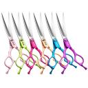 Taiwan Original Pet Grooming Color Small Curved Scissors Imported VG10 Professional Pet Curve