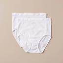 Target Woman 2 Pack Matte and Shine Seamfree Full Briefs; Style LFK29860 | White | Size 18