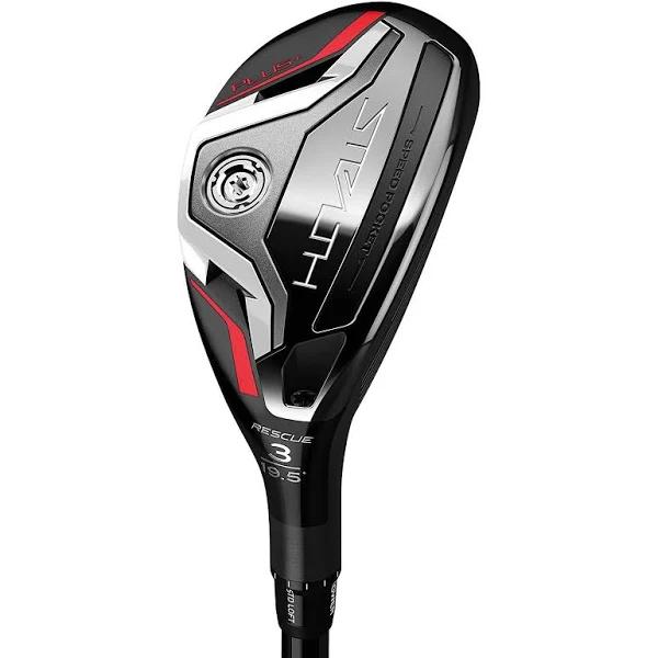 Taylormade Stealth Plus+ Golf Hybrid, Mens, Left Hand, 19°, Project x HZRDUS Smoke RDX, Stiff American Golf