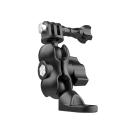TELESIN Action Camera Motorcycle Rear-view Mirror Mounting Bracket 360° Rotation Action Camera Mount Adapter Replacement For GoPro Hero 9/8/7/6/5 Spor
